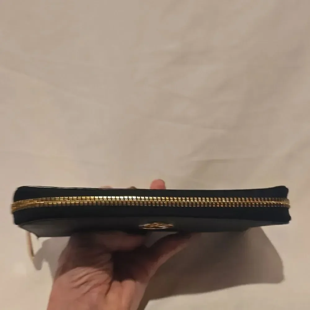 Michael Kors Black Wallet with Gold Logo